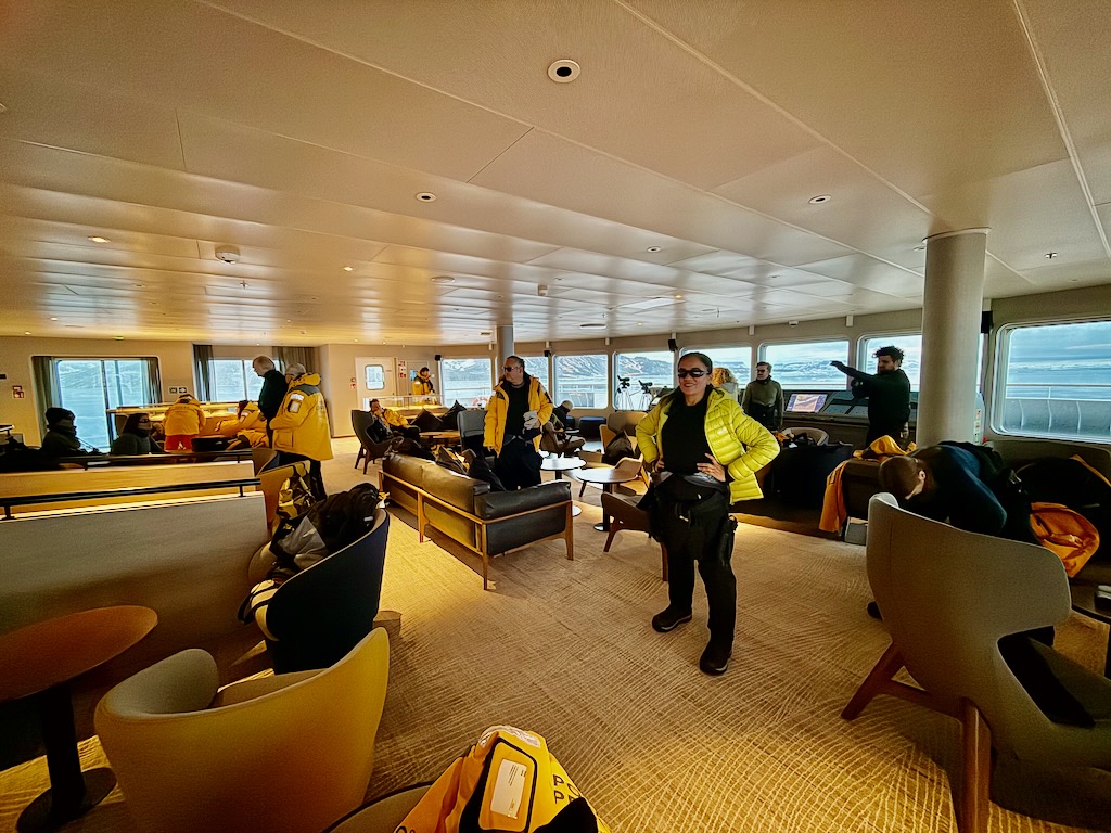 Waiting our ride to Snow hill in half gear