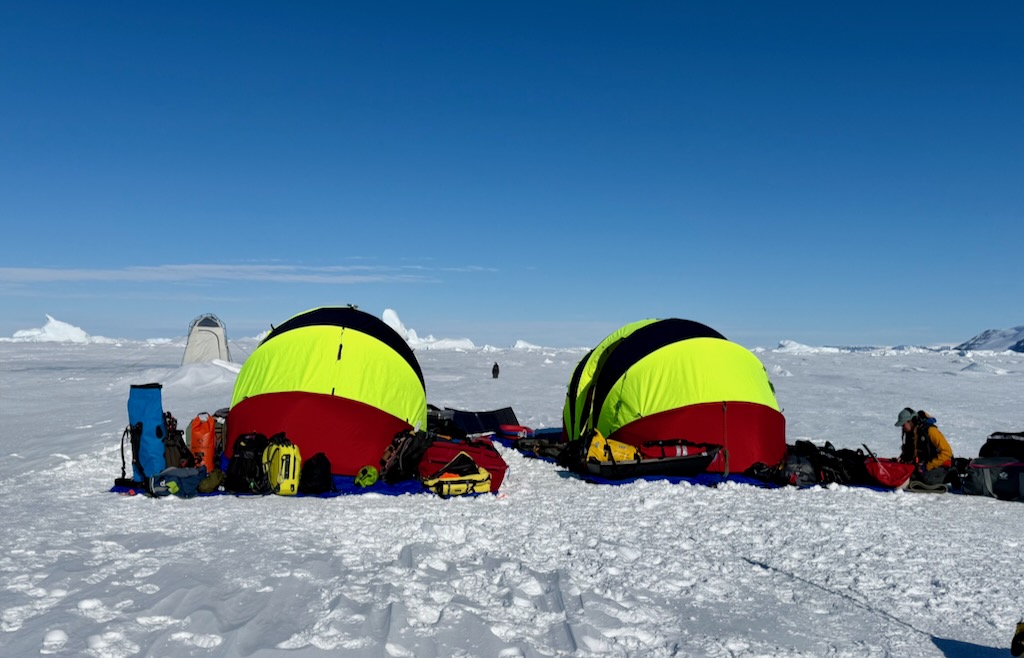 Our make-shift airport on Snow hill island in Antartica