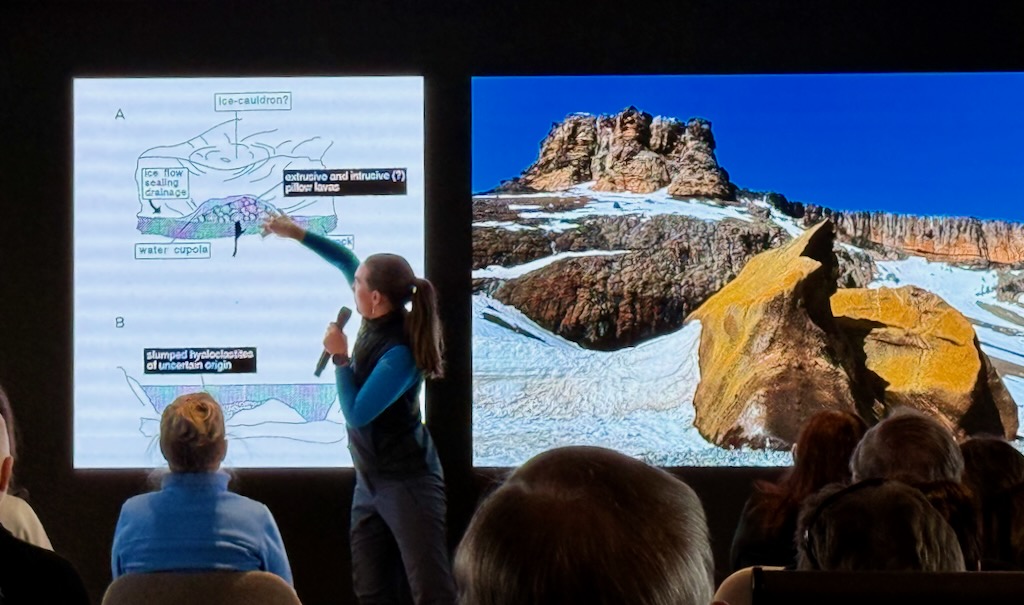 Brown Bluff’s volcanic geology with Sofia