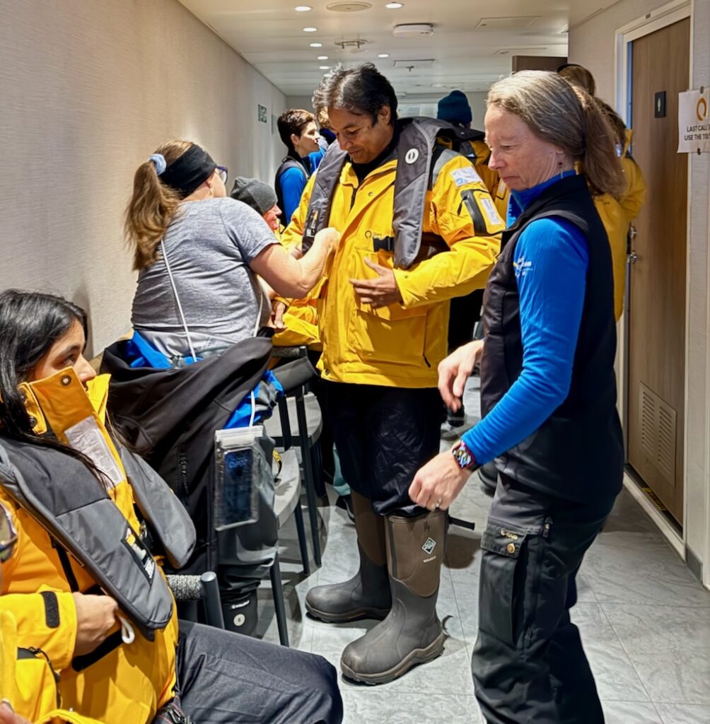 Getting ready for the first of many flights in Antarctica
