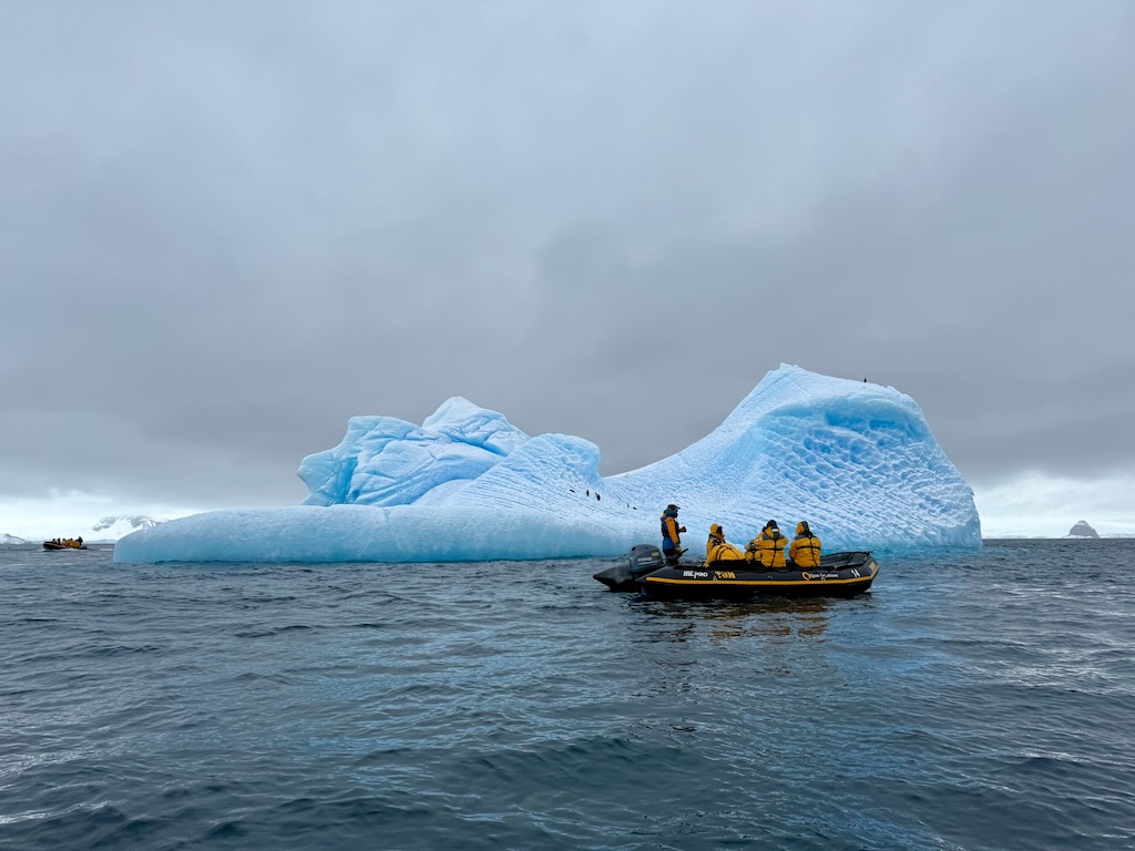 Zodiac Cruising around Half Moon Island, Antarctica