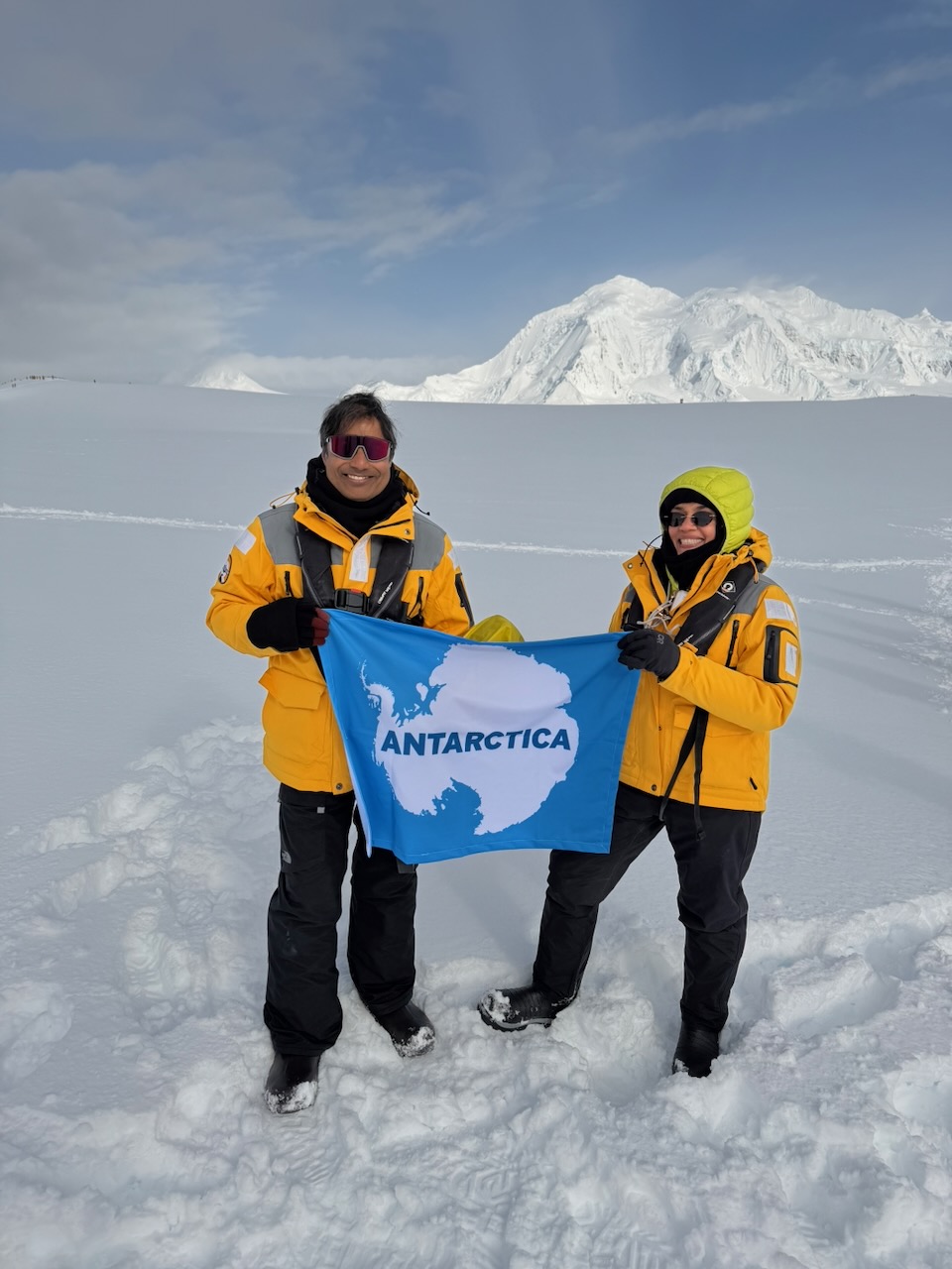 Nirmal & Jyoti in Antarctica