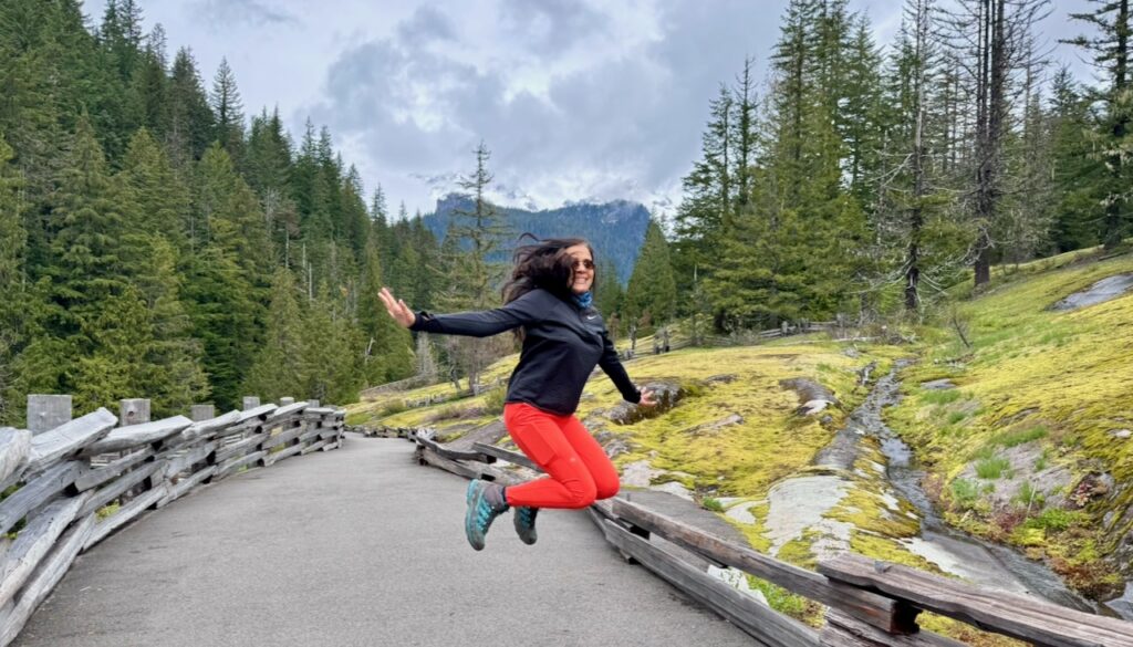 Continuing to explore, hike, jump when traveling